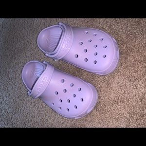 Purple Crocs